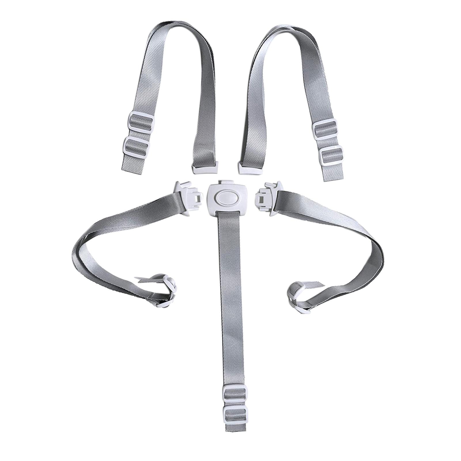 High Chair Harness Belt High Chair Straps 5 Point Belt Fixed Belts for Stroller High Chair Pram Pushchair
