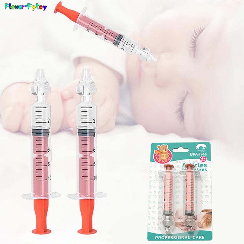 10ml 2pc Professional Syringe Nasal Irrigator With Syringes For Baby Infant Safe Nasal Cleaner For Newborns Infants Nose Cleaner