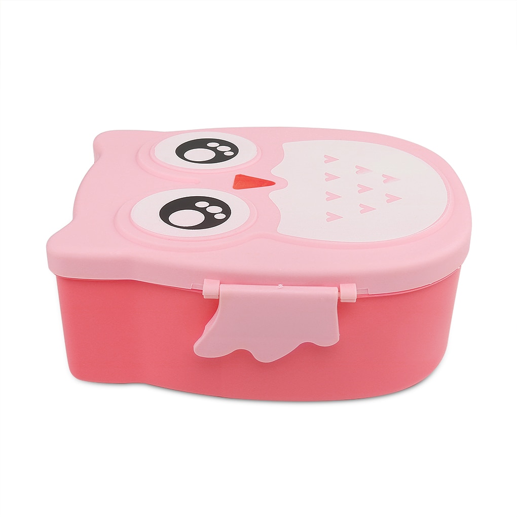 Plastic Lunch Box with Lid Convenient Food Storage Container Preservation Kitchen Utensils Bento Case Accessory