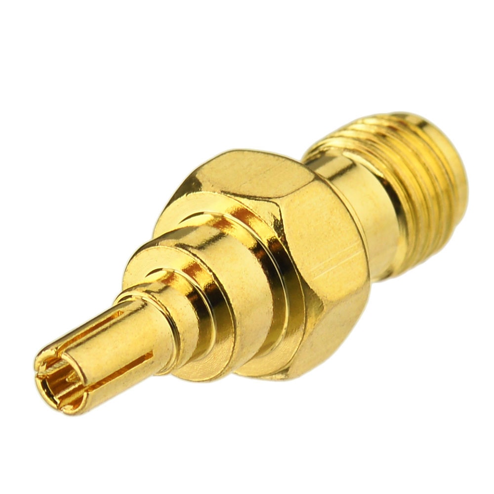 Superbat Goldplated CRC9 Male to RP-SMA Jack Male Straight 4G LTE Modem Antenna Adapter Connector