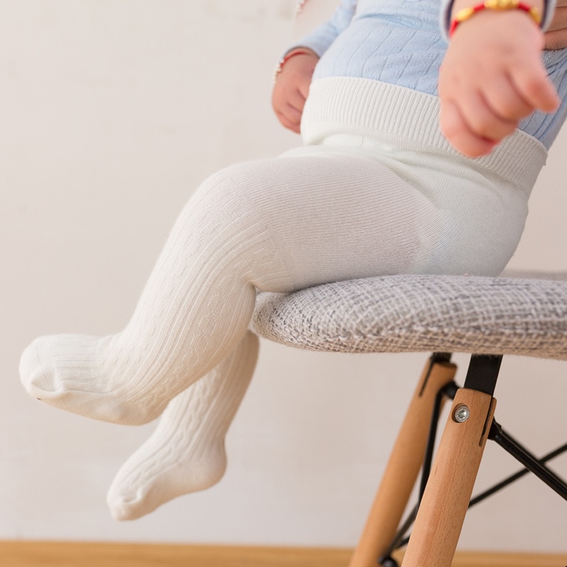 Soft Cotton Baby Tights Autumn Winter Warm Elastic Newborn Pantyhose For Baby Boy Girl Solid Color Children Tights 0-6Y