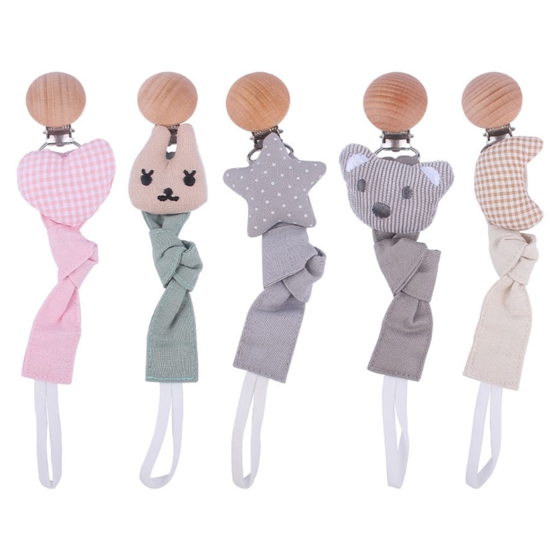 Baby Teething Soother Pacifier Chain Clip for Infants Newborn Baby Teether Toys