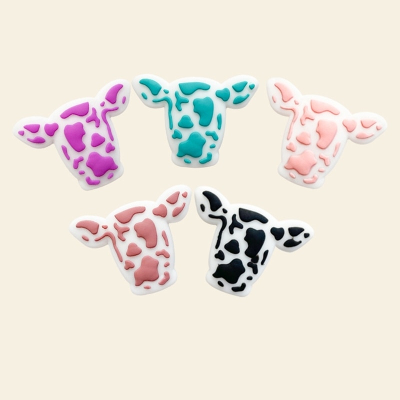 Silicone Animal Bead Pacifier Clip DIY Kits Infant Teething Relief Freezer Teether Chewing Gift for Toddler Boys Girls G99C