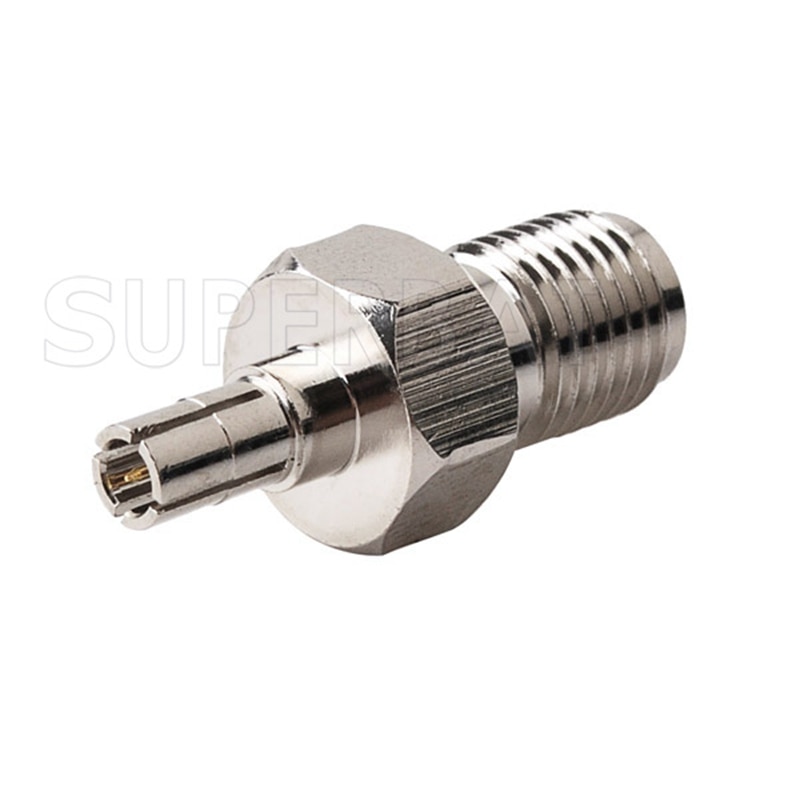 Superbat 5pcs SMA-CRC9 Adpter RP-SMA Female to CRC9 Male Straight Connector