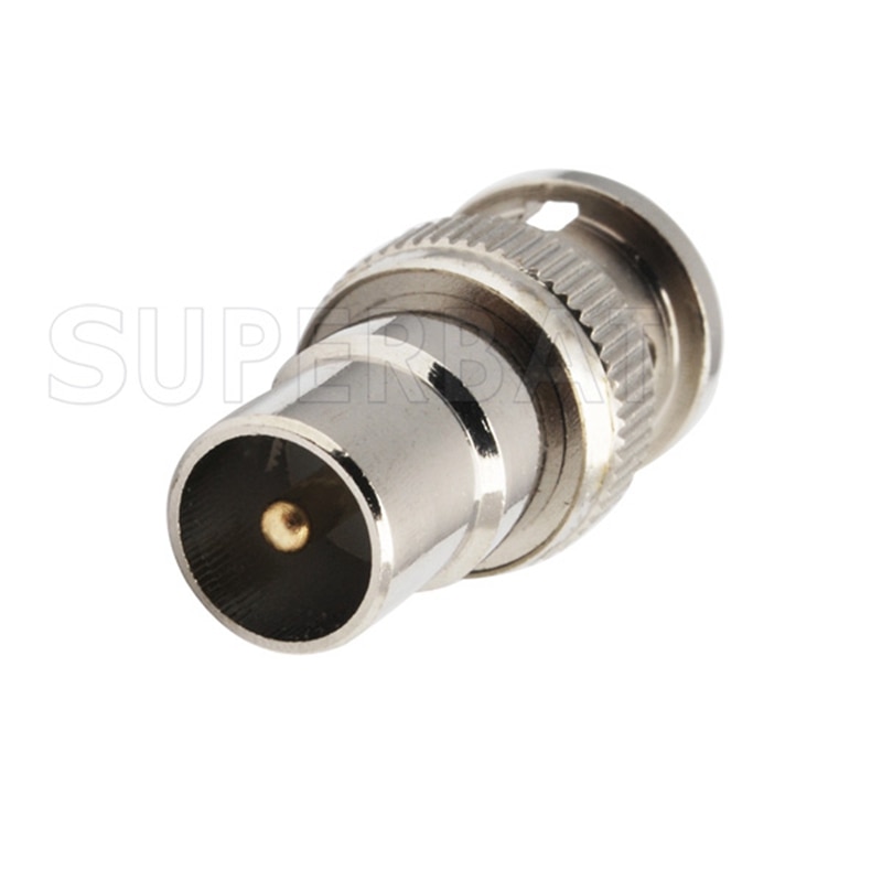 Superbat DVB-T TV-Tuner Antenna Adapter BNC Plug to DVB-T Male RF Coaxial Connector