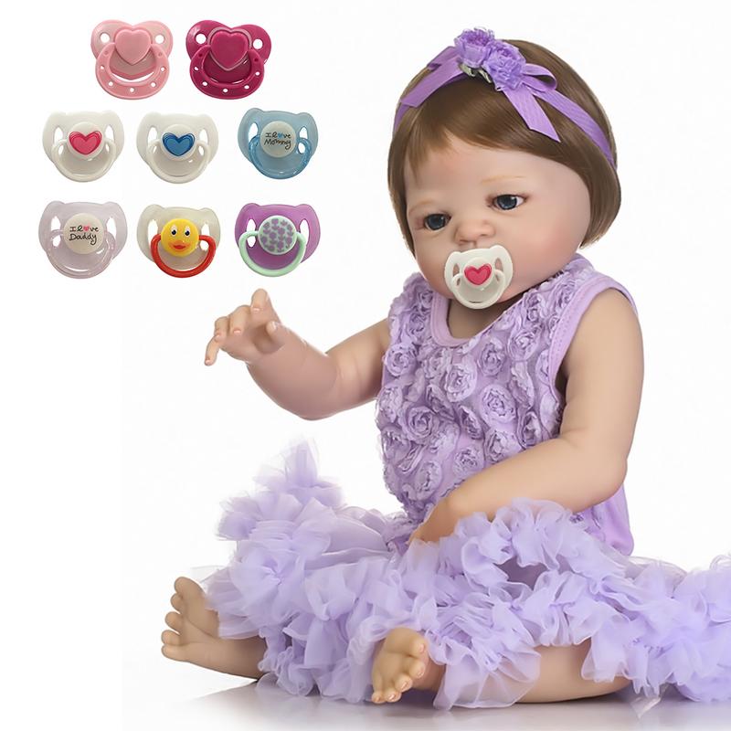 1PCS Baby Doll Accessories Reborn Doll Supplies Dummy Magnetic Pacifier+Magnet For Reborn Dolls Girl 8 Styles