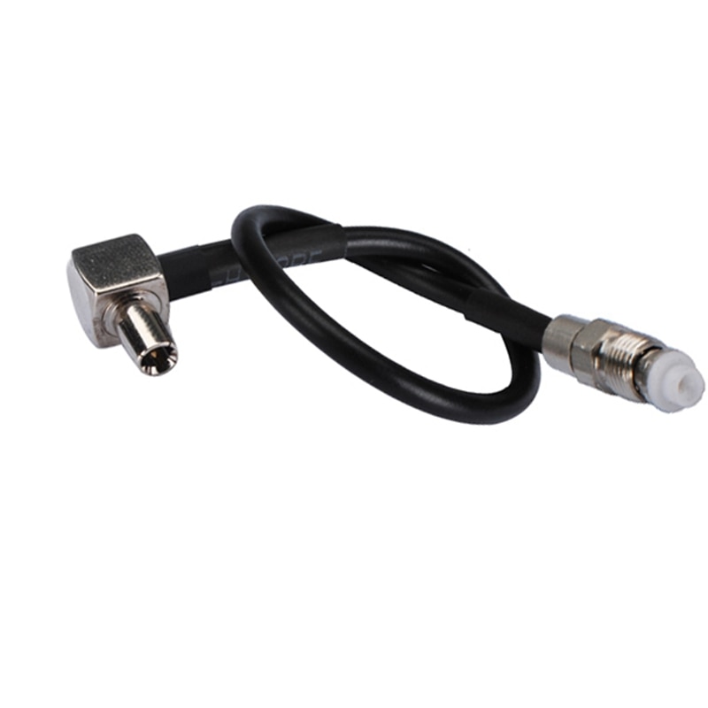 Superbat Manufacturer FME Female to TS9 Male Right Angle Cable for ZTE MF645 RG174 15cm 2 PCS