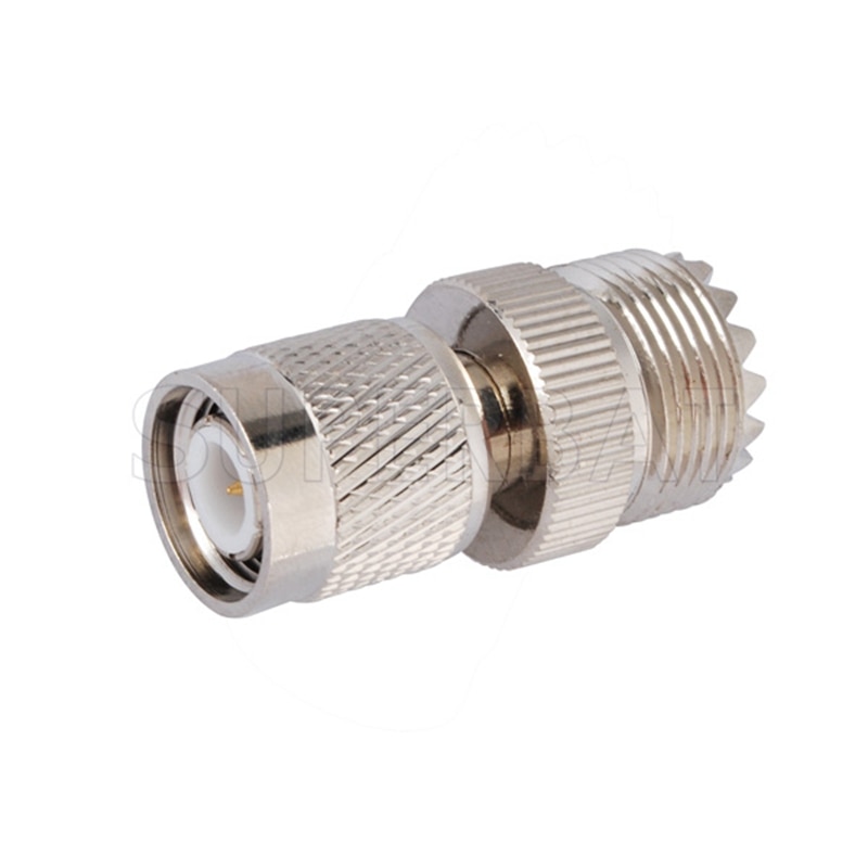 Superbat 5pcs TNC-UHF Adapter TNC Male to UHF Female Straight RF Coaxial Connector