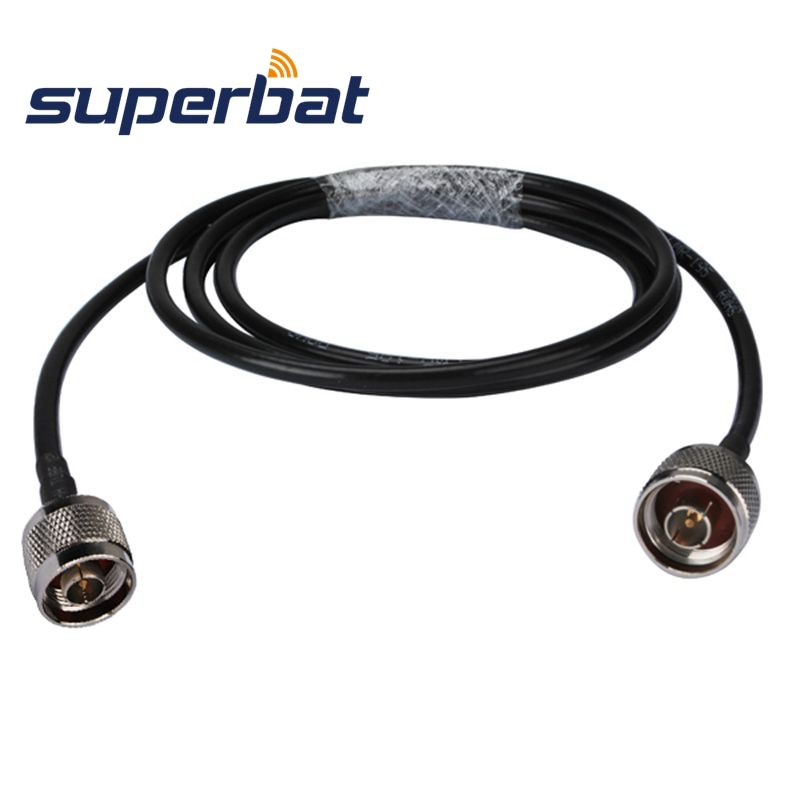 Superbat N-Type Plug to Male Pigtail RF Coaxial Cable KSR195 100cm for Wifi Antenna