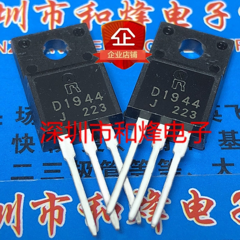 30pcs original new D1944 2SD1944 TO-220F -60V -3A