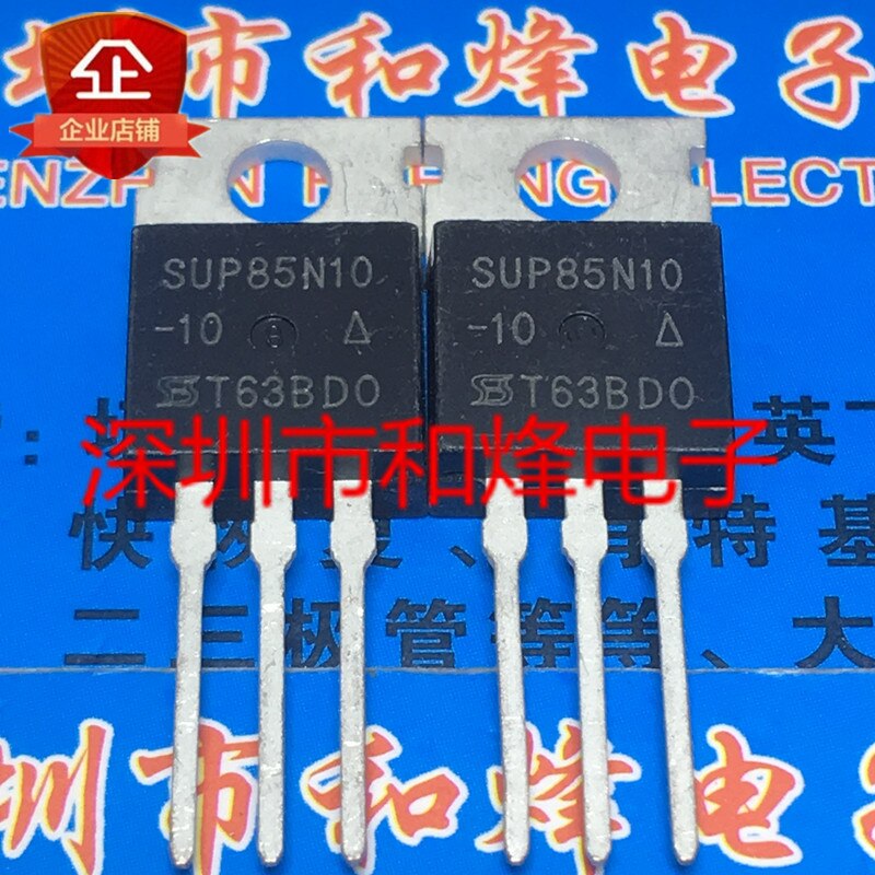 30pcs original new SUP85N10-10 TO-220 100V 85A