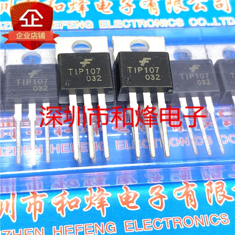 30pcs original new TIP107 TO-220 Darlington tube/triode 100V/8A