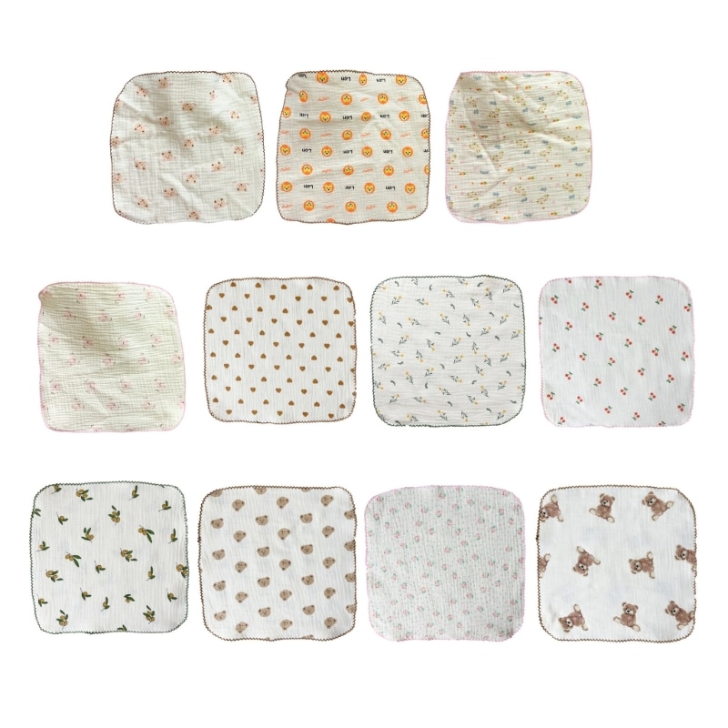 Toddlers Burp Cloth Newborn Bib Multi-Use Wash Cloth Face Towel Breathable Feeding Bib Infant Quick-Drying Wipe Dropshipping