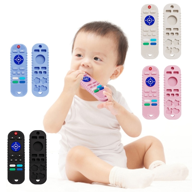 Silicone Baby Teething Toy Teethers for Babies 6-12 Months Remote Control Teeth Dropshipping
