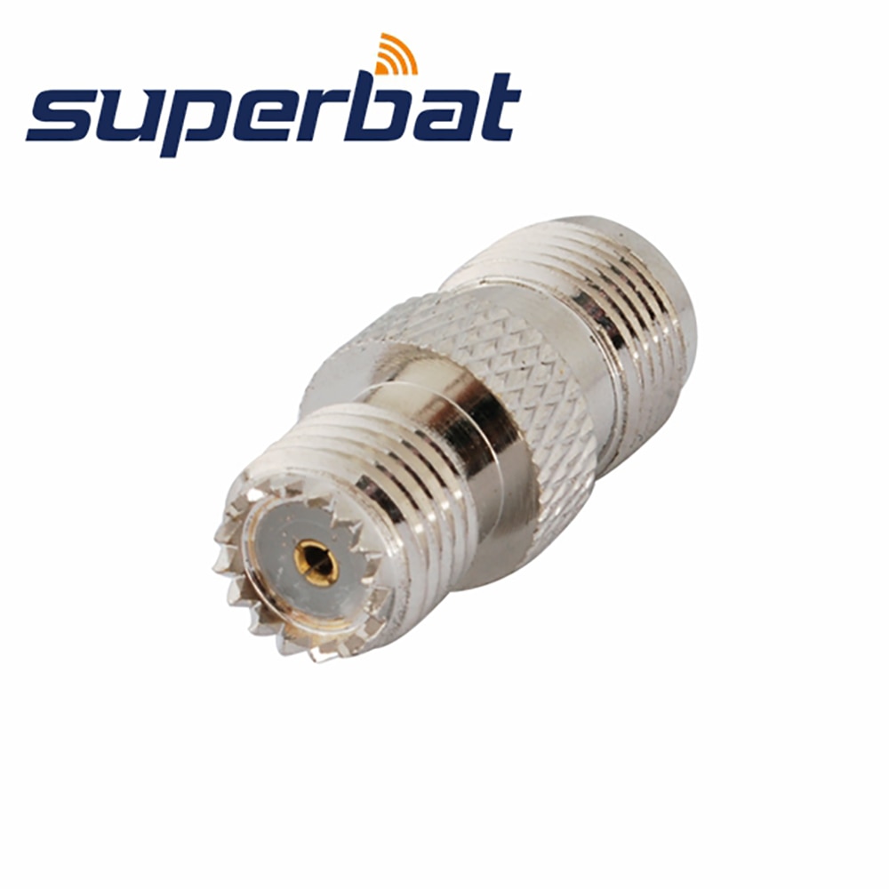 Superbat Mini-UHF to TNC Adapter Mini-UHF Jack to TNC Female Straight RF Coaxial Connector