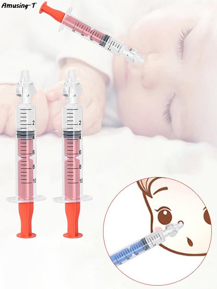 1PC 10ML Baby Syringe Silicone Nasal Aspirator Nasal For Baby Infant Safe Nasal Washer Needle Tube Cleaner Newborns Nose Cleaner