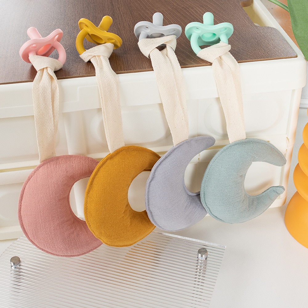 Baby Pacifier Chain Star Moon Cotton Newborn Nipple Soother Dummy Holder Baby Accessories Anti-lost Pacifier Pendant Nursing Toy