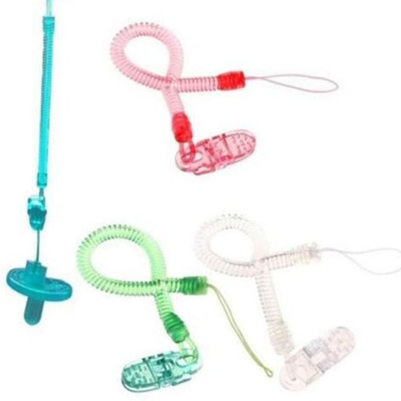 Baby Pacifier Clip Chain Dummy Holder For Nipples Children Spring Pacifier Clips Pacifier Holder Adjustable Holder for Nipples