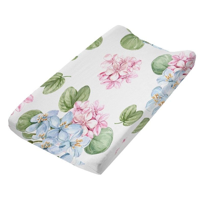 Diaper Change Table Sheet Stretchy Changing Mat Cover Baby Changing Pad Cover Soft Breathable Cotton Nursery Pad Cover