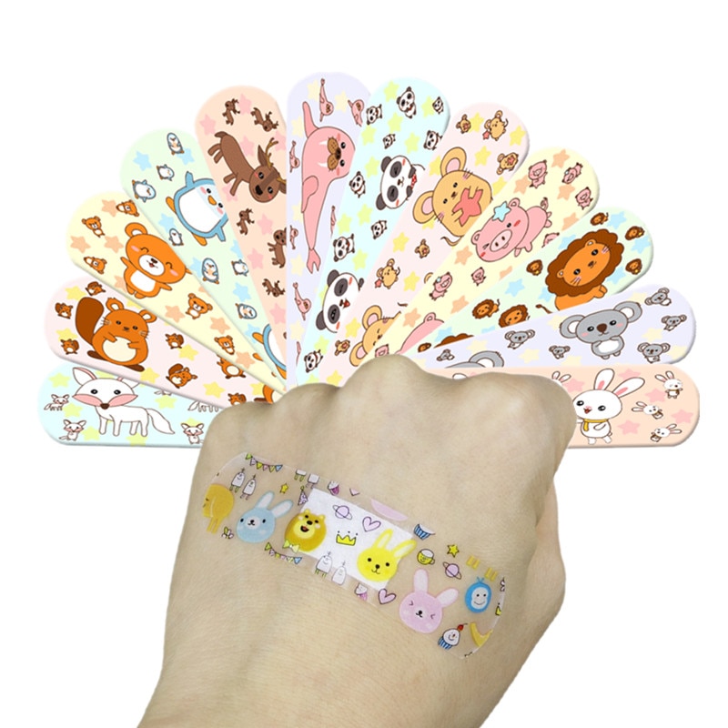 100pcs/set Cartoon Band Aid Wound Hemostasis Plaster Kawaii Skin Patch Medical Strips Adhesive Bandages for First Aid Wounplast