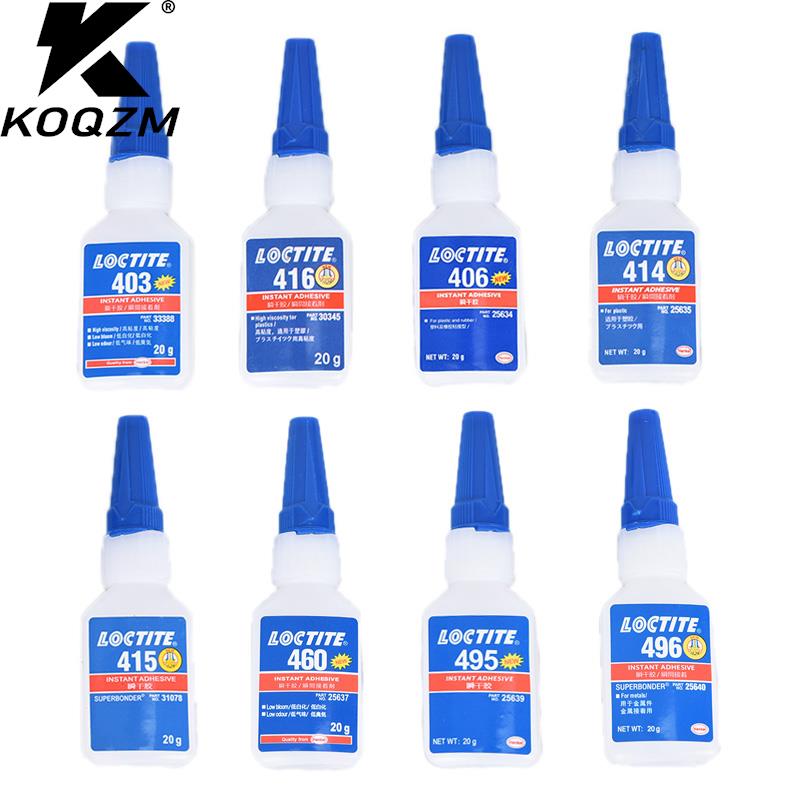 1PC 20g Loctite 401 403 414 415 415 406 460 495 496 502 Instant Adhesive Bottle Stronger Super Glue Multi-Purpose