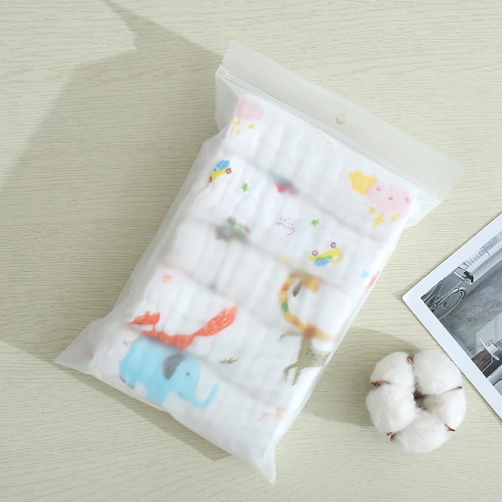 5PCS/Pack 30x30cm Towel Bath Towels Face Washcloth Muslin Squares Cotton Hand Wipe Gauze for Bathing Feeding Kids Handkerchief