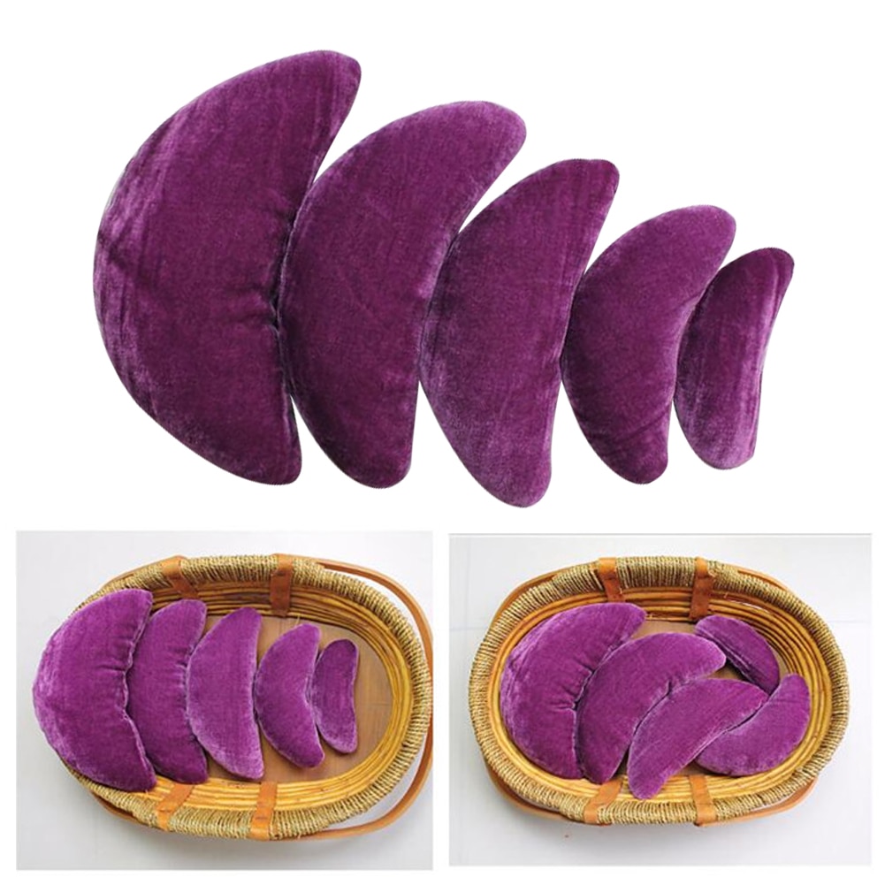 5pcs/Set Newborn Beans Pillows Posing Photography Prop Accessories Moon Shape Cushion For New Born Infant Studio Home Decoration
