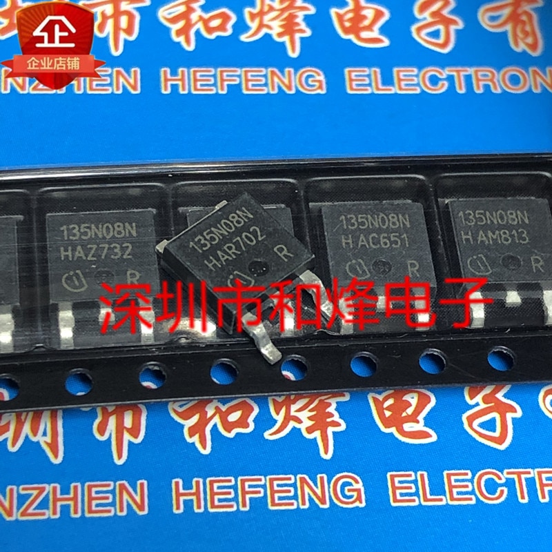 30pcs original new 135N08N IPD135N08N3G TO-252 80V 45A