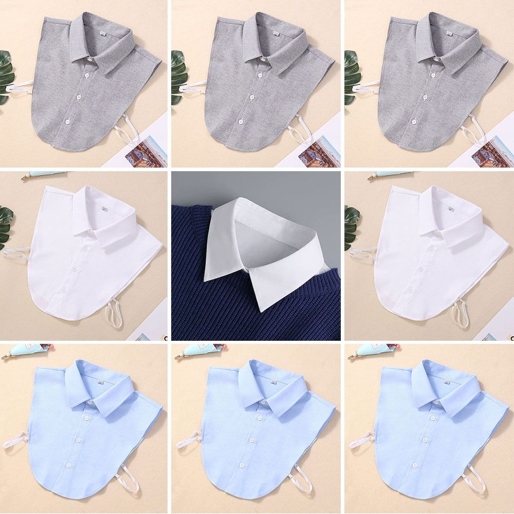 Women Vintage Classic Cotton Shirt Fake Collar Clothes Accessories Blouse False Collar Lapel