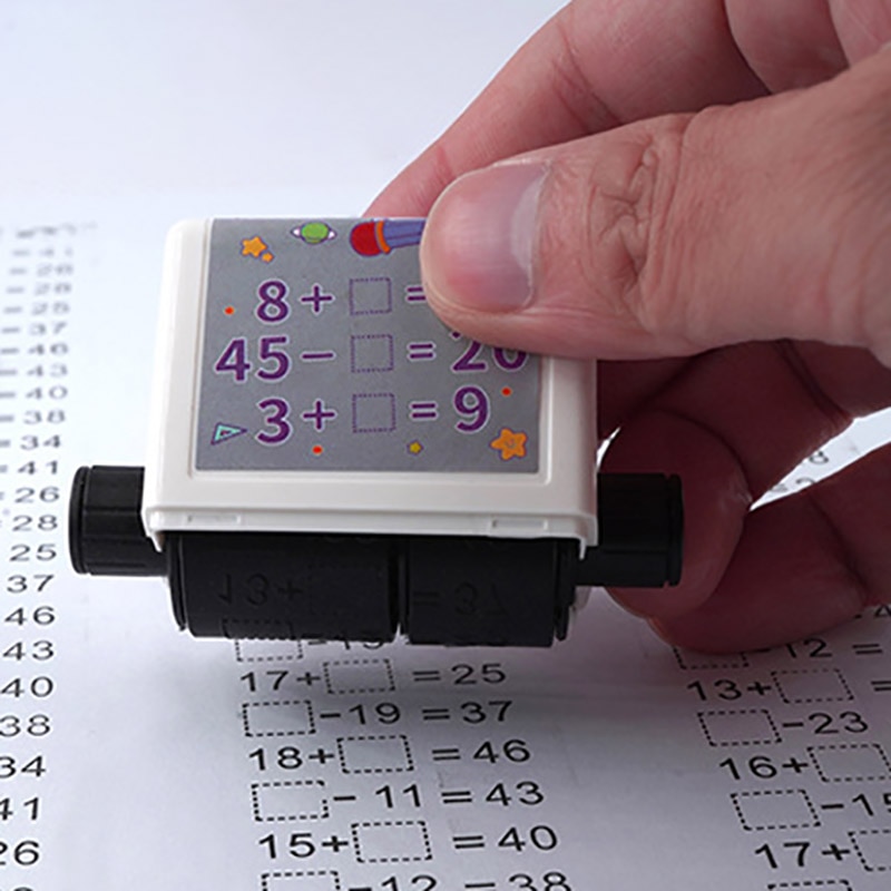 Addition and Subtraction Multiplication and Division Students Within 100 Teaching Digital Roller Practice Questions Stamp