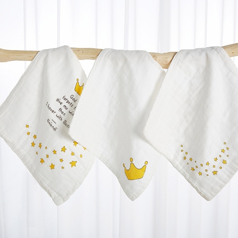 Baby Bibs Newborns Cotton Drooling Bibs Face Cloth Super Absorbent Eating Bibs