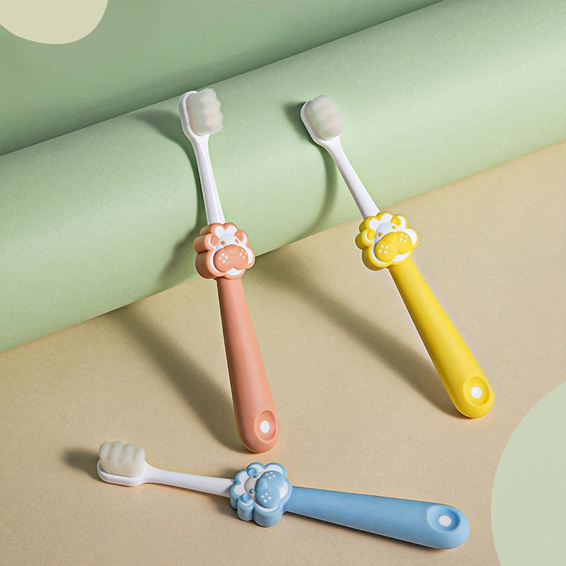 Baby Children Cartoon Lion Ultra Soft Toothbrush 360 Toothbrush Floss Kids Training Toothbrush Theeth Cleaner Dental Care