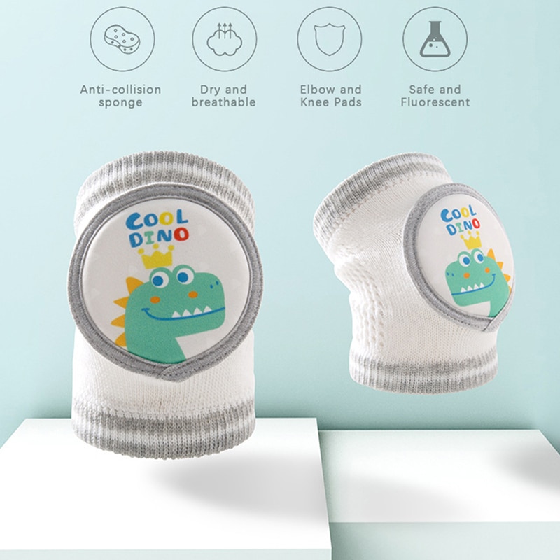 NEW Baby Knee Pads Infant Toddler Kneepads Protector Baby Leg Warmers Mesh Breathable Kids Safety Crawling Elbow Cushion Pad