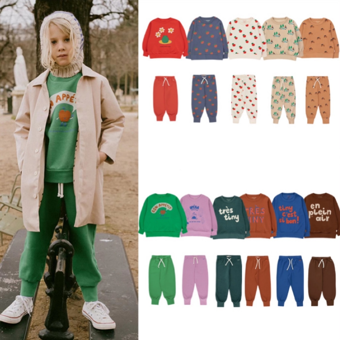 Jenny&Dave Popular series of boys and girls and babies with European and American style cartoon cute pure cotton sweater cas