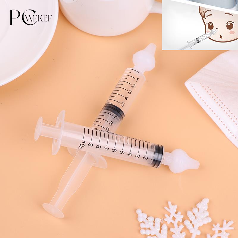 2Pcs Babi Nose Cleaner Rhinitis Nasal Washer Needle Tube Baby Nasal Aspirator Cleaner Syringe Baby Nose Washing For Children