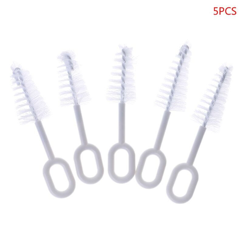 5x Pacifier Cleaning Small Brush Cleaner Set for Bottles for All Wide Standard Nipples Bottle Brush Nipple Cleaner