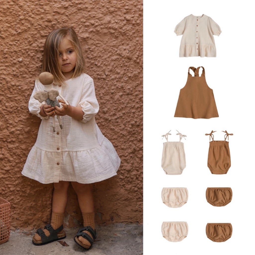 Jenny&Dave 2023 popular style of the same summer new strappy dress with 5/4 sleeve dress lace suspenders for children