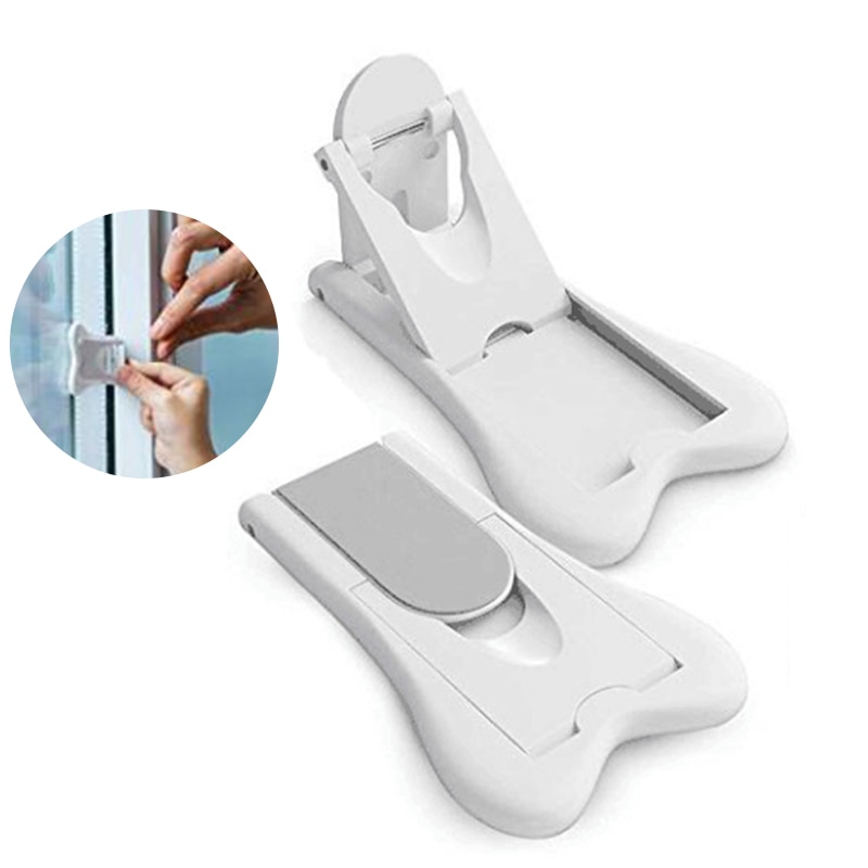Baby Cabinet Locks ABS Anti-pinch Security Door Lock Moving Window Lock Security Lock Baby Sliding Door Lock Protection Lock