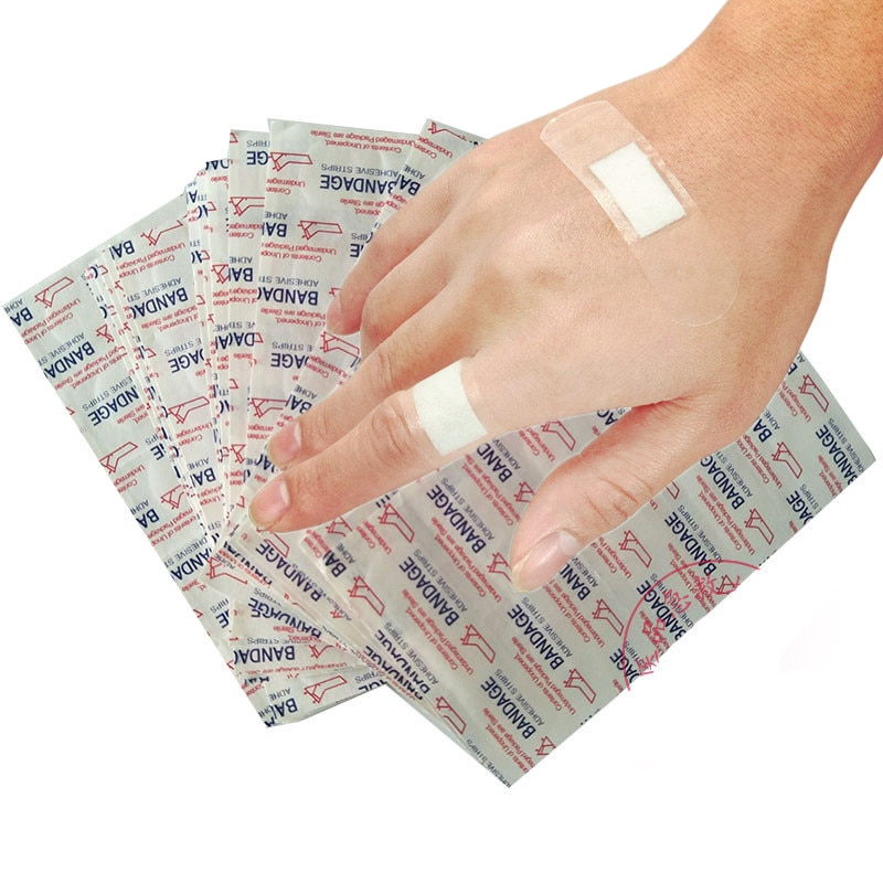 120pcs/set Transparent Wound Plaster Waterproof Band Aid for Water Sports Bathing Skin Dressing Patch Bandages Medical Strips