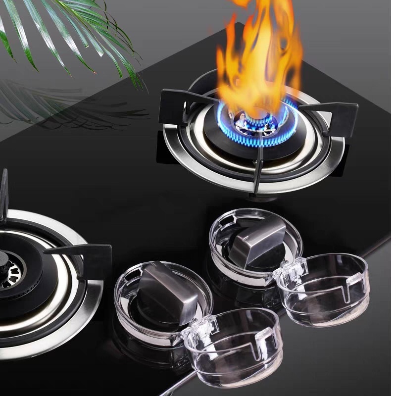 2 Pcs Baby Safety Oven Lock Lid Gas Stove Knob Covers Home Kitchen Switch Protection Tool Protector