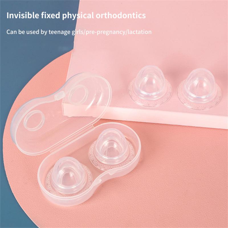 1 Pair Silicone Breastfeeding Aid Soft Nipple Sucker Corrector Nipple Shield Nipple Aspirator Comfortable Nipple Correction