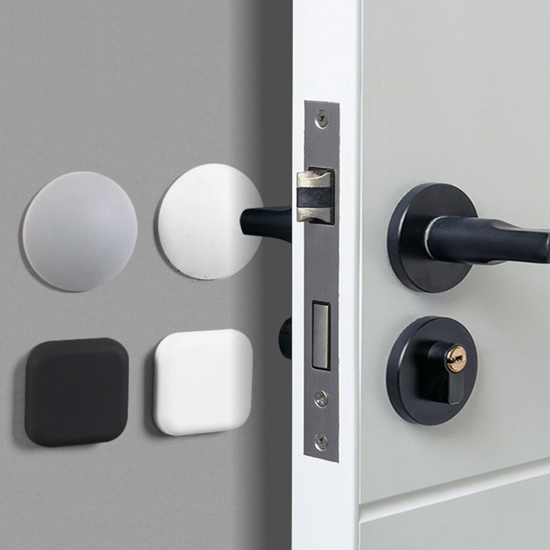 Door Stopper Silicone Handle Bumpers Self Adhesive Mute Anti-Shock Protection Porte Pad Home Improvement Wall Edge Protector