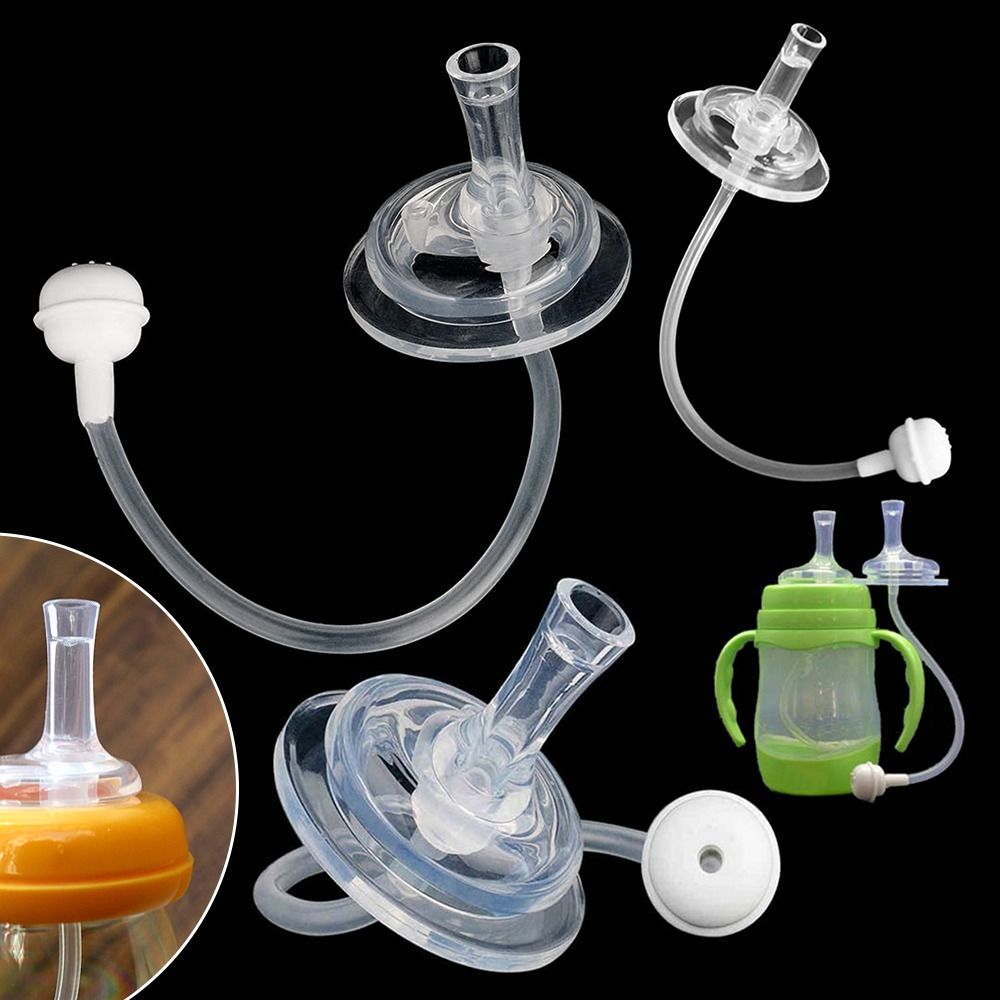 3pcs Safe Suck Exercise Wide Mouth Caliber Food Grade Infant Pipette Feeding Accessories Cup Straws Baby Bottle Straw
