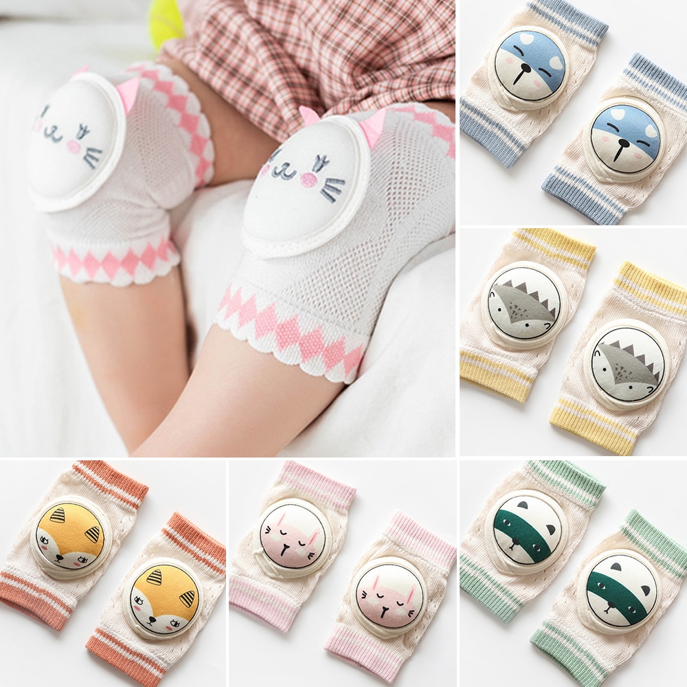 High Quality Anti-slip Baby Knee Pads Cartoon Infant Toddler Kneepads Protect Leg Warmers Kids Safety Crawling Elbow Cushion