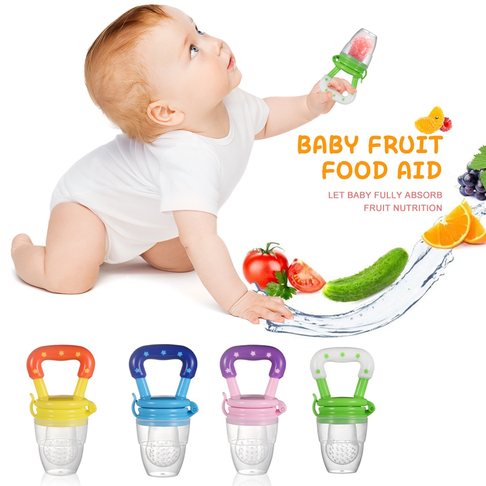 Food-grade Baby Fruit Feeder Pacifier Silicone Kids Chew Feeder Nipples Feeding Accessories Baby Soother Food Masticatory Aid