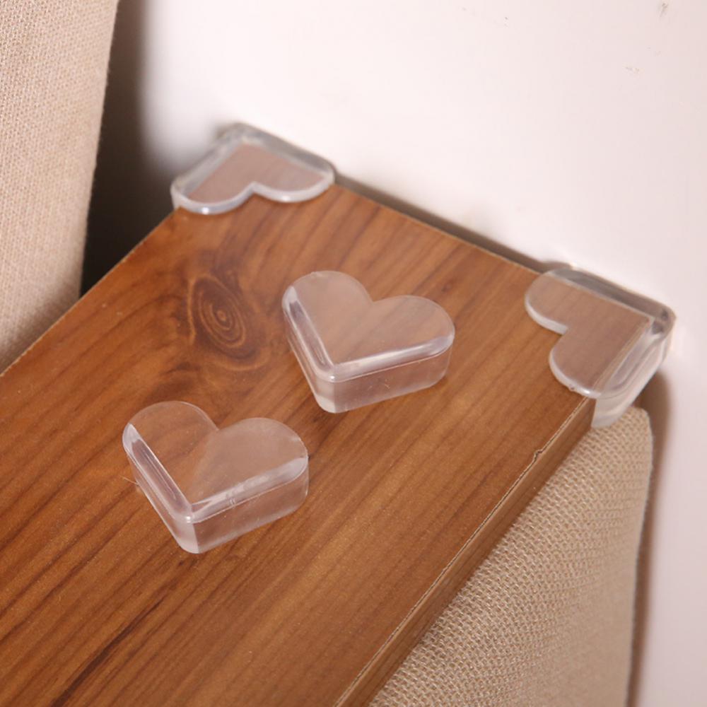 Children's Heart Shape Anti-Collision Corner Household Table Corner Transparent Corner Protection Baby Silicone Corner Prot