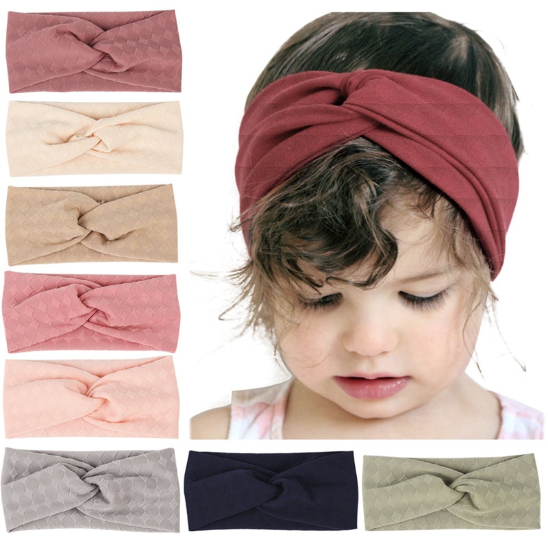 Soft Nylon Baby Headband Newborn Baby Girl Bow Headbands Elastic Hairbands Children Headbands For Girls Baby Hair Accessories