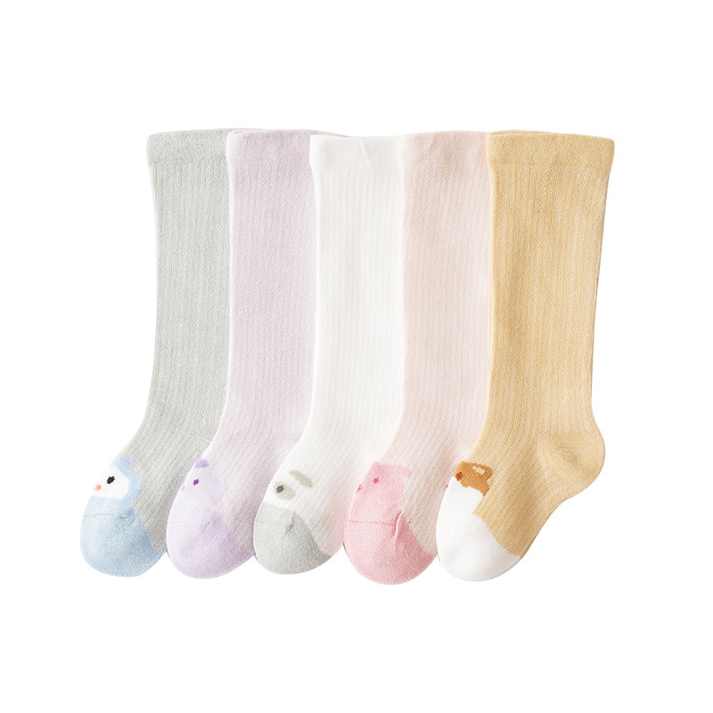 Summer baby socks mesh thin style over-the-knee stockings anti-mosquito socks Breathable baby children's cotton socks