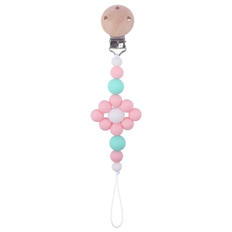 Beech Bite Bag Toy Cartoon Anti-falling Pacifier Rope Pacifier Clips Chains Pacifier Clip Nipple Chain Silicone Pacifier Chain