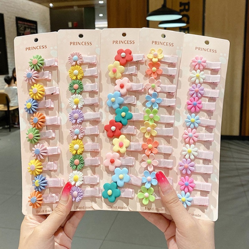 3Pcs/set Baby Girl Hair Clips Cartoon Bows Flower Kids Hairpins For Girls Sweet Children Clips Barrettes Baby Hair Accessories